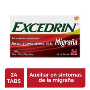 Excedrin Migraine - 24 Tablets - Pharmacy in Cabo delivery