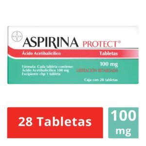 Aspirina Protect Bayer 100 mg 28 Tablets - Pharmacy in Cabo delivery