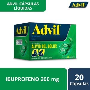 Advil FastGel 200mg 20 Capsules - Pharmacy in Cabo delivery