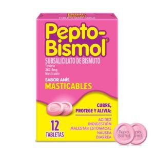 Pepto-Bismol Original 12 Chewable Tablets - Pharmacy in Cabo delivery