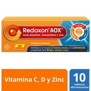 Redoxon AOX Vitamin C D Zinc 10 Effervescent Tablets - Pharmacy in Cabo delivery